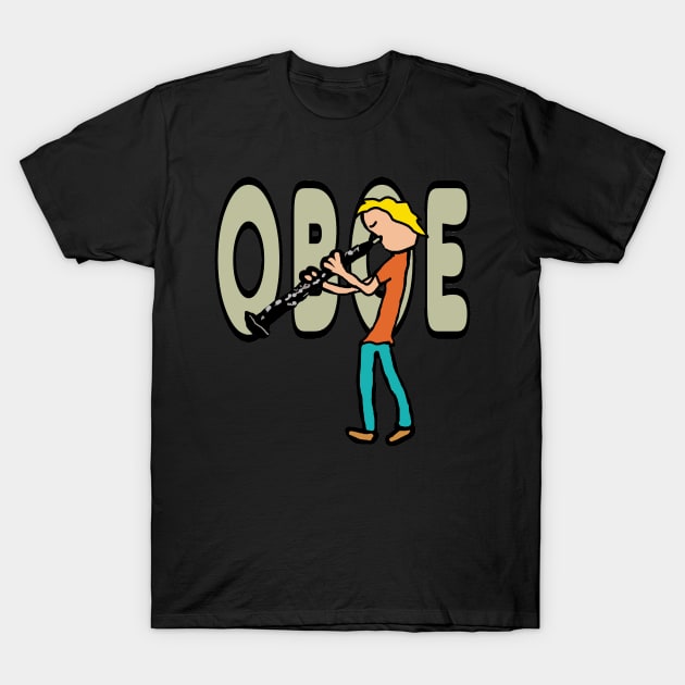 Oboe T-Shirt by Mark Ewbie